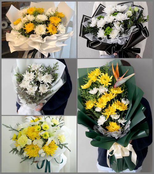 广东湛江市廉江市石角镇丰满村白事花束代送